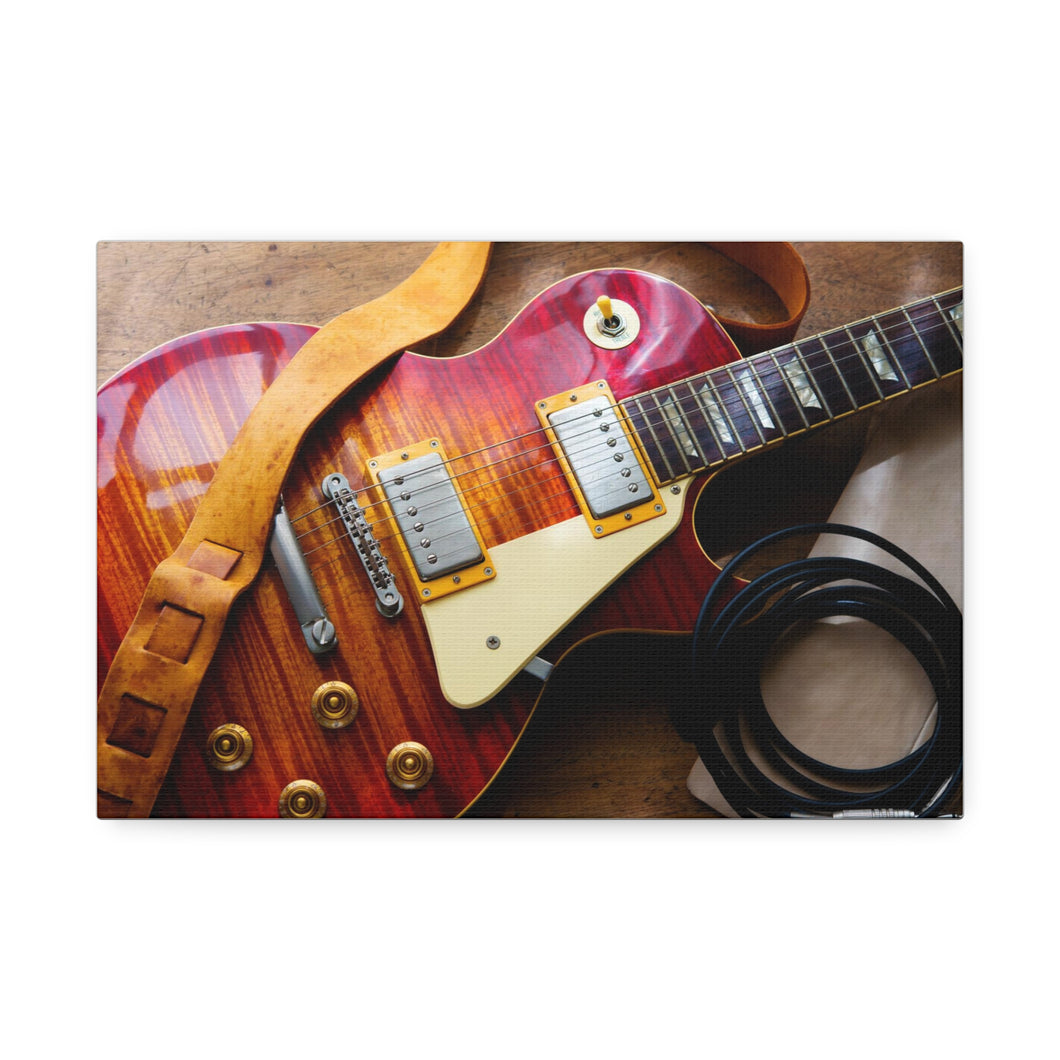 American Classic: Les Paul Guitar Canvas Print