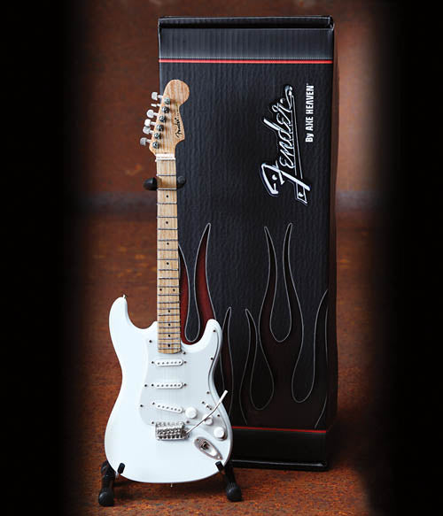 Fender™ Stratocaster™ Olympic White Finish Miniature Guitar Replica