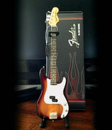 Fender™ Precision Bass Sunburst Finish Miniature Guitar Replica