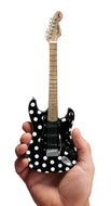 Fender™ Stratocaster™ Black With Polka Dots Miniature Guitar Replica